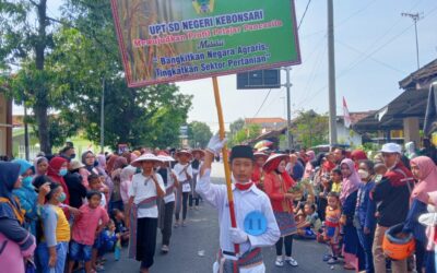 UPT SD Negeri Kebonsari Kota Pasuruan Tampil Dalam Acara Kirab Budaya Kota Pasuruan Tahun 2022.